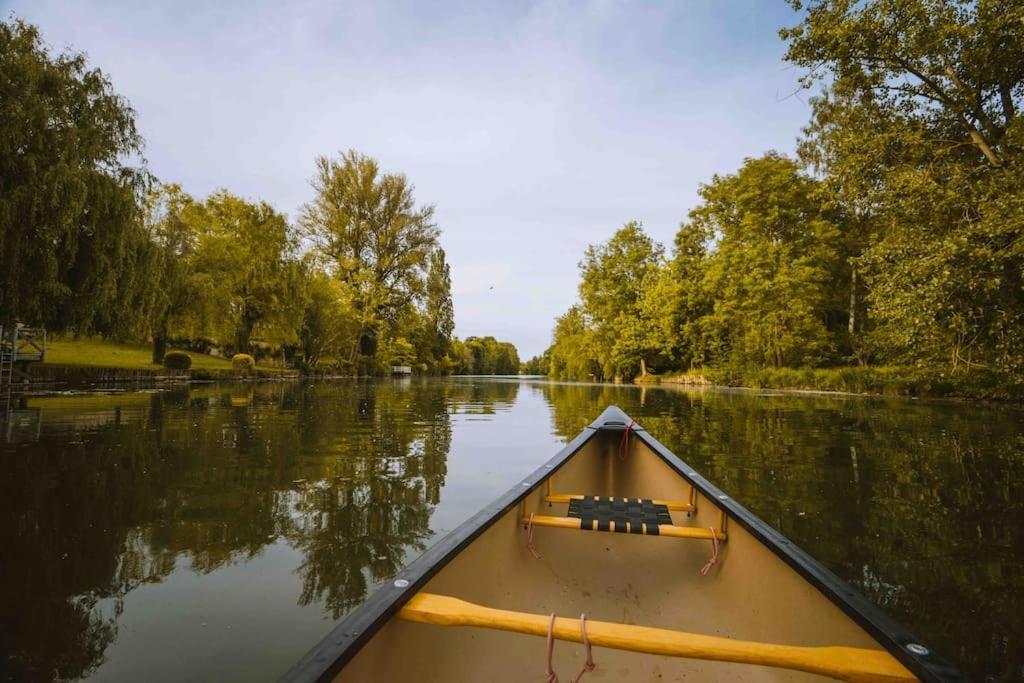 Le Chalet Du Bout Du Monde, En Bord De Riviere ! Grez-sur-Loing Kültér fotó